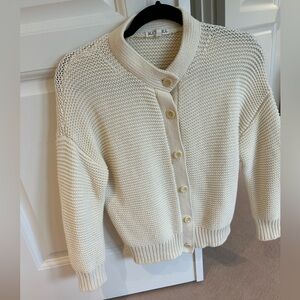 Alex Mill cream knit cardigan